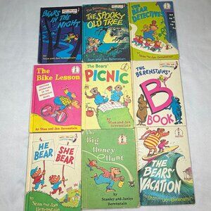 Vintage Berenstain Bears Book Lot of 9 Early Readers Stan & Jan Berenstain